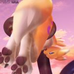  anthro canid canine digimon digimon_(species) female fluffy fluffy_tail fox fur mammal renamon tentacles v-tal 