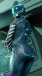  9:16 alien auramargaret female hi_res humanoid looking_at_viewer looking_back mag_(warframe) pinup pose solo tenno video_games warframe 