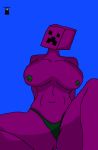  creeper elgusanoide female hi_res humanoid minecraft purple_body purple_skin solo video_games 