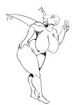  anthro big_breasts breasts dnp101 fan_character female hi_res latias legendary_pok&eacute;mon monochrome nintendo pok&eacute;mon pok&eacute;mon_(species) sketch video_games 