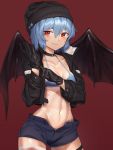  bikini_top goback remilia_scarlet swimsuits thighhighs touhou wings 