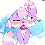  &lt;3 1:1 ahegao anthro blue_background blue_eyes blush blushed bodily_fluids breasts canid canine canis collar cum cute_eyes cute_face cute_fangs cutie_mark ears_down ejaculation eyes_closed female fox fur furry_ahegao furry_tail genital_fluids hair hasbro long_tail looking_pleasured male male/female mammal my_little_pony painting_(artwork) pastel paws pet pink_collar pink_hair pivoted_ears purple_body purple_fur purple_nose riki riki_wolf sex simple_background size_difference small_breasts smaller_female solo tongue tongue_out traditional_media_(artwork) watercolor_(artwork) wolf 