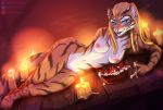  anthro asheraart bethesda_softworks breasts felid female hi_res khajiit mammal nude pantherine riilitha solo sts the_elder_scrolls tiger video_games 