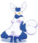 2020 anthro areola breasts censored erect_nipples female genitals hi_res meowstic navel nintendo nipples nude pok&eacute;mon pok&eacute;mon_(species) presenting presenting_pussy pussy simple_background solo spread_legs spreading umisag85rabb99 video_games white_background 