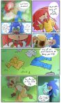  2020 absurd_res canid canine canis collar comic domestic_dog electrify english_text galo hi_res knuckles_the_echidna leash mammal prank sketch sonic_the_hedgehog_(series) text 
