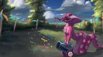  16:9 4k absurd_res anthro apode draconcopode eqlipse_(artist) female friendship_is_magic hasbro hi_res my_little_pony naga nude party_cannon pinkie pinkie_pie_(mlp) reptile scalie serpentine snake widescreen 