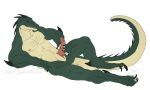  2018 alpha_channel anthro claws crocodile crocodilian crocodylid erection genitals green_body green_eyes iamghostdivision knot lying male masturbation muscular muscular_anthro muscular_male nipples nude on_back penis reptile scalie sean_kelley simple_background slit solo spikes teeth transparent_background 