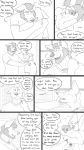  2020 9:16 anthro beard blush bodily_fluids body_hair canid canine canis chest_hair cliff_(unpopularwolf) clothed clothing comic dialogue digital_media_(artwork) duo ears_back ears_down elliot_(unpopularwolf) english_text facial_hair fangs father father_and_child father_and_son fully_clothed hi_res hug male mammal parent parent_and_child pivoted_ears son sound_effects standing tears text unpopularwolf whiskers wolf 