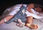  a_cat_is_fine_too anthro butt domestic_cat duo edit feet felid feline felis human male mammal meme metro-goldwyn-mayer photo_manipulation sleeping thomas_cat tom_and_jerry zen 