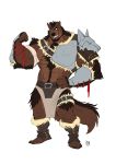  2020 abs anthro biceps canid canine canis clothing digital_media_(artwork) domestic_dog fur furrybob hair hi_res male mammal muscular muscular_anthro muscular_male simple_background solo white_background 
