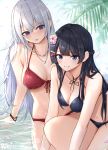  bikini dodon_gadon higuchi_kaede nijisanji swimsuits tsukino_mito wet 