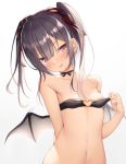 areola bikini_top shinigami_(tukiyomiikuto) swimsuits undressing wings 