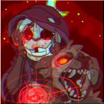  1:1 ambiguous_gender animatronic anthro canid canine canis commissions_open digital_drawing_(artwork) digital_media_(artwork) domestic_dog duo feral fetch_(fnaf) five_nights_at_freddy&#039;s frillious machine male male/male mammal robot stitchwraith unknown_species video_games 