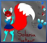  absurd_res female fenkitty frozenfangs hi_res model_sheet setzar solaria solaria_setzar 
