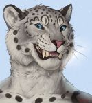  2020 anthro blue_eyes digital_media_(artwork) felid leopard male mammal open_mouth pantherine rogueliger solo teeth tongue whiskers 