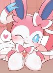  &lt;3 absurd_res blue_inner_ear blush bodily_fluids breasts censored cum cum_on_face duo eeveelution ejaculation eyes_closed female genital_fluids genitals hi_res human interspecies kajiura looking_at_viewer male male/female mammal nintendo one_eye_closed penis pink_ears pink_tongue pok&eacute;mon pok&eacute;mon_(species) pok&eacute;philia sex smile sylveon titfuck tongue video_games 