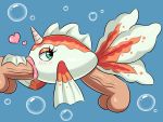  ambiguous_gender cyprinid cypriniform fish goldeen goldfish green_eyes hi_res huitu_c human humanoid interspecies male male/ambiguous mammal marine nintendo oral pok&eacute;mon pok&eacute;mon_(species) pok&eacute;philia video_games 