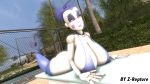  16:9 3d_(artwork) ballora_(fnafsl) big_breasts bikini bikini_top breasts clothing digital_media_(artwork) female five_nights_at_freddy&#039;s huge_breasts humanoid machine robot robot_humanoid sister_location solo source_filmmaker swimwear thick_thighs video_games widescreen 