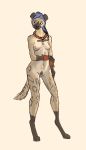  absurd_res african african_wild_dog anthro blue_hair breasts canid canine dany-j danyjhons digitigrade female genitals gloves_(marking) hair hi_res leg_markings mammal markings nipples pubes pussy simple_background socks_(marking) solo standing white_background 