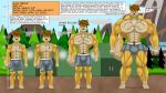  16:9 2020 alan_treble anthro canid canine canis clothing coyote dialogue english_text growth hi_res june male mammal military_base muscle_growth muscular muscular_anthro muscular_male skyblue2005 solo text torn_clothing transformation widescreen 