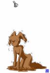  bound encasement featureless_face female goo_transformation gym_leader humanoid kneeling lopunny merging misty_(pok&eacute;mon) molding nintendo omoi pok&eacute;mon pok&eacute;mon_(species) rubber shower solo transformation video_games 