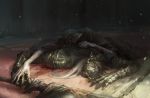  2boys armor artist_name black_robe blurry blurry_background brothers commentary dark_souls_iii fingernails full_armor gauntlets grey_hair helmet holding holding_weapon jlien- long_fingernails long_hair lorian_(elder_prince) lothric_(younger_prince) lying lying_on_another multiple_boys on_ground on_stomach pauldrons robe shoulder_armor siblings souls_(from_software) sword weapon 