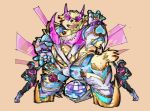  &lt;3 2020 anthro bonbonbear bulge canid canine canis clothed clothing cu_sith_(tas) domestic_dog humanoid_hands kemono male mammal overweight overweight_male simple_background tokyo_afterschool_summoners video_games 