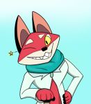  cane canid canine cartoon_network clothed clothing fox male mammal mao_mao:_heroes_of_pure_heart one_eye_closed reaction_image rufus_(mao_mao:_heroes_of_pure_heart) solo trashbadger wink 