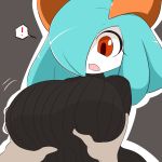  ! 1:1 2020 ambiguous_gender big_breasts blush breast_grab breasts clothing disembodied_hand duo female hand_on_breast hi_res humanoid kirlia nintendo not_furry open_mouth pok&eacute;mon pok&eacute;mon_(species) red_eyes rui_(sugaru) shiny_pok&eacute;mon simple_background sugaru surprise sweater topwear video_games white_body 