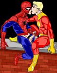  fantastic_four human_torch johnny_storm marvel peter_parker spider-man 