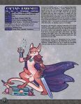  anthro cosmic dasyuromorph english_text fapp future genitals hexacult knot male mammal marsupial melee_weapon penis rpg_(disambiguation) science_fiction space sword tabletop text thylacine weapon 