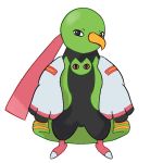  1:1 alpha_channel ambiguous_gender avian feathers feral green_body green_feathers nintendo obscenecanary pok&eacute;mon pok&eacute;mon_(species) presenting simple_background solo transparent_background video_games xatu 