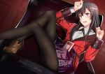  black_hair hayami_saori highres jabami_yumeko jacket kakegurui long_hair nail_polish red_jacket red_nails red_suit skirt suit_jacket yahari_ore_no_seishun_lovecome_wa_machigatteiru. yukinoshita_yukino 