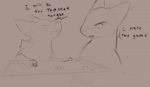  2020 anthro board_game dacad dialogue digital_media_(artwork) duo english_text fur mammal monochrome monopoly nintendo open_mouth pok&eacute;mon pok&eacute;mon_(species) quilava simple_background sketch smile solid_color_background text typhlosion video_games 