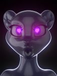  &lt;3 &lt;3_eyes 3:4 android felid female glowing glowing_eyes hi_res machine mammal pantherine robot rubber solo voxell 