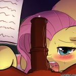  1:1 2020 animal_genitalia animal_penis blush equid equine equine_penis erection fellatio fluttershy_(mlp) friendship_is_magic genitals hasbro licking lumineko male mammal my_little_pony oral pegasus penile penis semi-anthro sex text tongue tongue_out url wings 