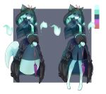  clothed clothing color_scheme crystal dark_clothing digital_media_(artwork) dress female floating ghost hair hi_res holding_object humanoid light_skin looking_at_viewer nanostar simple_background solo spirit topwear undead veil 