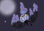  ambiguous_gender chandelier chandelure fire flying ghost moon night nintendo not_furry pok&eacute;mon pok&eacute;mon_(species) signature solo spirit star umine video_games 