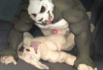  2020 absurd_res anthro balls beastars bird_dog blush canid canine canis claws dangpa digital_media_(artwork) digital_painting_(artwork) domestic_dog duo facial_scar fangs genitals giant_panda gouhin hi_res hunting_dog interspecies jack_(beastars) labrador male male/male mammal nude open_mouth penis retriever scar sharp_teeth teeth tongue tongue_out ursid 