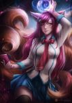  ahri animal_ears axsens league_of_legends tail thighhighs 