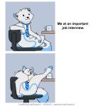  anthro arctic_fox autofellatio blue_body blue_fur canid canine english_text fox fur hi_res leto_(letodoesart) letodoesart male mammal masturbation oral oral_masturbation penile penile_masturbation solo text white_body white_fur 