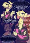  2020 bethesda_softworks comic_page deathclaw digital_media_(artwork) elvche english_text fallout female hi_res nightstalker profanity scalie text video_games 
