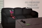  absurd_res camera casting_couch feet female furniture hi_res humanoid kamperkiller_(artist) kobold lena_the_kobold sitting sofa solo text 