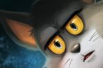  2019 3:2 black_nose blue_eyes cursed_image domestic_cat eyebrows felid feline felis fur grey_body grey_fur half-closed_eyes head_tuft male mammal meme metro-goldwyn-mayer narrowed_eyes open_mouth reaction_image signature thomas_cat tom_and_jerry tsaoshin tuft what whiskers white_body white_fur yellow_sclera 