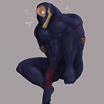  1:1 anthro arms_bound exposed_brain freshly_uprooted genitals hi_res humanoid humanoid_genitalia humanoid_penis male muscular my_hero_academia nomu penis solo 