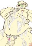  anthro balls belly blush bodily_fluids chub_(disambiguation) chubby_male cum cum_in_mouth cum_inside cum_on_face cum_on_penis eyewear fur furryart genital_fluids genitals glasses hi_res housamo humanoid kemono leib_(tas) male mammal moobs nipples nude open_mouth overweight overweight_anthro overweight_male penis polar_bear red_panda_mirr solo tokyo_afterschool_summoners tokyoafterschoolsummoners ursid ursine video_games 