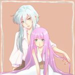  1girl aqua_eyes bad_id bad_pixiv_id blue_hair kanazawa_hiromu kido_saori long_hair mole pisces_aphrodite purple_hair saint_seiya very_long_hair 