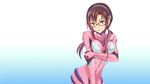  artist_request bodysuit evangelion:_2.0_you_can_(not)_advance glasses headband makinami_mari_illustrious neon_genesis_evangelion pink_bodysuit plugsuit rebuild_of_evangelion solo wallpaper 