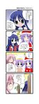  4koma aotan_nishimoto comic hiiragi_kagami hiiragi_tsukasa izumi_konata lucky_star mole mole_under_eye multiple_girls purple_hair takara_miyuki translated 