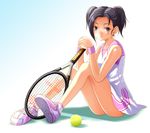  bad_id bad_pixiv_id ball kobayakawa_rinko legs love_plus love_plus_plus racket shian_(my_lonly_life.) short_twintails solo sportswear tennis_ball tennis_racket tennis_uniform twintails 